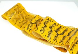 Genuine  Snakeskin Leather Pelt Craft Supply Unbleached Yellow - £16.37 GBP+