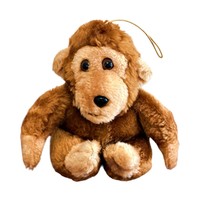 Vintage Eden Toys Hanging Monkey Stuffed Animal Plush  5 Inch NO SQUEAK ... - $8.69