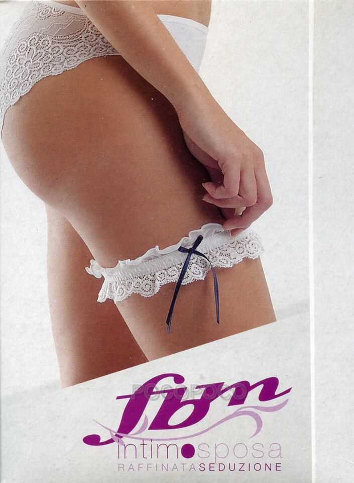 Garter Elastic with Lace Women&#39;s FBM Underwear Bride Sexy 04 Bow Blue - $6.77