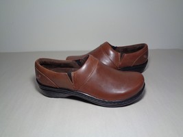 Klogs Footwear Size 8.5 M MISSION Brown Leather Clogs Loafers New Women&#39;... - $177.21