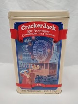 Cracker Jack 100th Anniversary Commemorative Canister Empty Tin 5&quot; X 5&quot; ... - $14.85