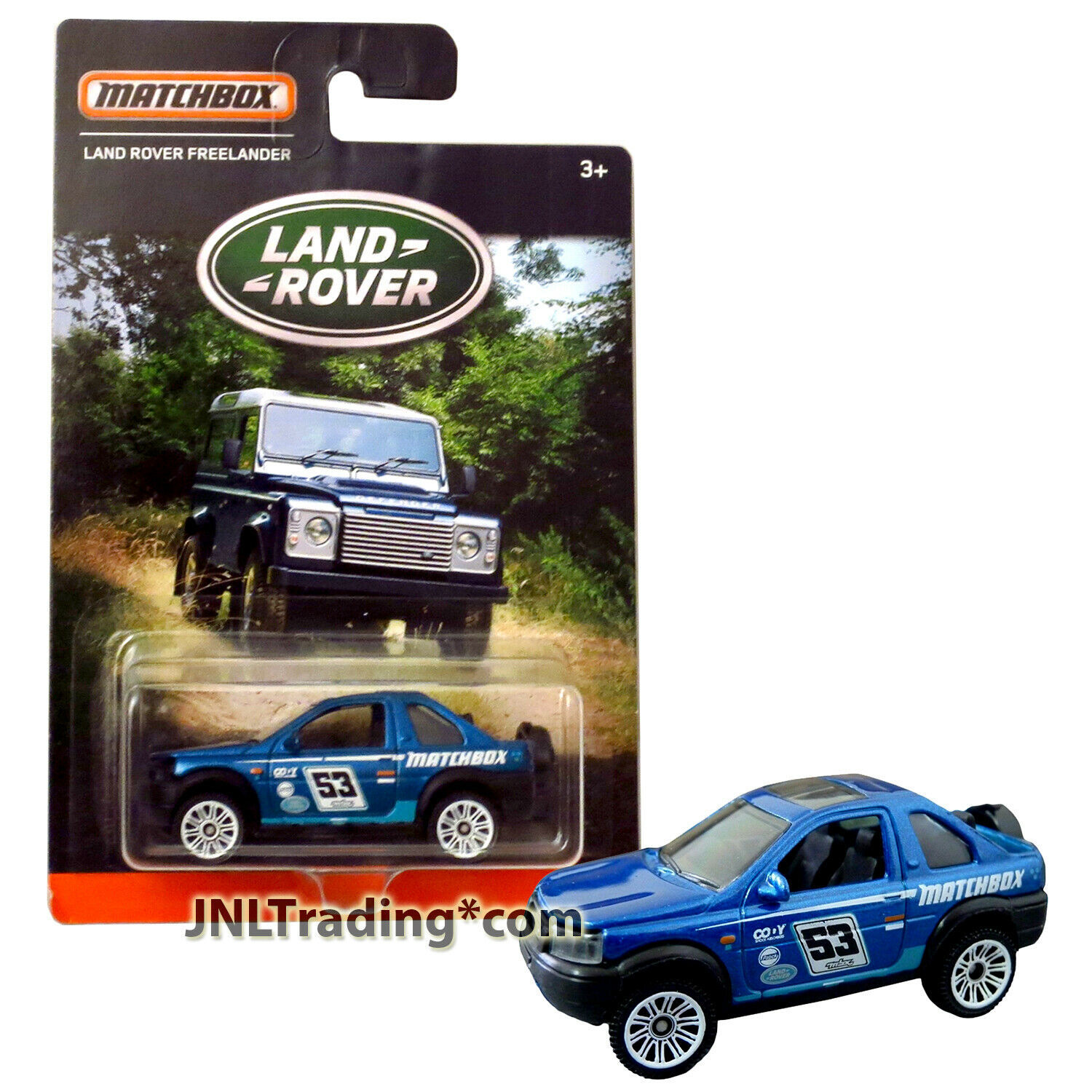 Primary image for Year 2016 Matchbox Land Rover 1:64 Die Cast Car - Blue SUV LAND ROVER FREELANDER