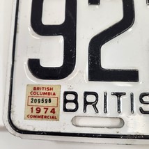 British Columbia License Plate Matching Pair Beautiful 922 153 Expired 1975 Vtg - £28.89 GBP