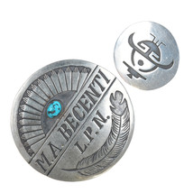 Willie Yazzie, Sr. (Navajo), 1928-1999 Overlay silver pins (2) - £215.74 GBP