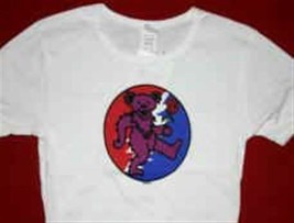 Reconnaissant Dead - Vintage 1998 Ours W / Rose T-Shirt ~ Jamais Worn ~ ... - $20.79