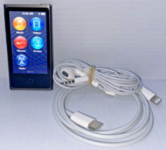 Apple iPod A1446 Nano 7th Generation 16 GB Space Gray MKN52LL Nike Fit w... - £66.34 GBP