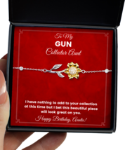 Gun Collector Aunt Bracelet Birthday Gifts - Sunflower Bracelet Jewelry  - £40.05 GBP