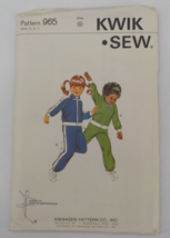 KWIK SEW PATTERN #965 KIDS SZS 5-7 RAGLAN SLEEVE JACKET ELASTIC WAIST BT... - $7.99