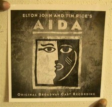 AIDA Press Kit And Photo  Elton John And Tim Rice Broadway Musical  Aida - $26.99