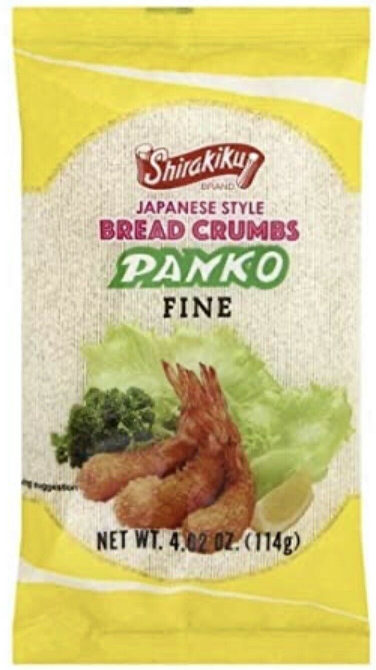 Shirakiku Panko Flakes Japanese Style Bread Crumbs Fine (Lot Of 2) - £15.56 GBP