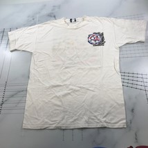 Vintage Umbro T Shirt Mens Extra Large White Large Soccer Ball Crew Neck - £14.55 GBP