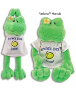 The Petting Zoo 15&quot; Bounce Back Soon Frog in Hospital Gown - Free Shipping - $15.82