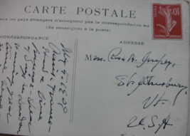 Vintage Post card of: “PARIS-La Seine Au Pont-Neu’” Rust colored stamp Poste Rep - £77.84 GBP