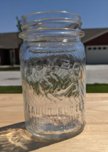 Vintage JUMBO Peanut Butter Glass Jar ~ 1 LB ~ Frank Tea &amp; Spice Co. Cinci OH - $22.50