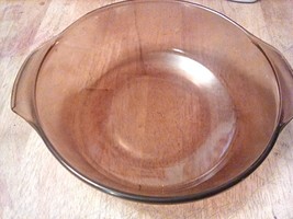 Vintage Fire King Anchor Hocking Casserole Dish Brown Amber 1.5 QT 437 USA - £11.86 GBP