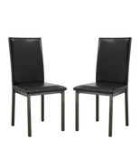 Black Leatherette Side Chairs (Set of 2) - $3,090.77 MXN
