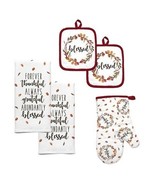 Blessed Wreath Always Grateful Kitchen Towels Potholder Oven Mitt 5-Pc G... - €20,77 EUR Blessed Wreath Always Grateful Kitchen Towels Potholder Oven Mitt 5-Pc G... - €20,77 EUR