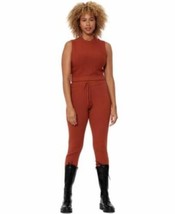 MSRP $70 Sofia Richie Drawstring Ribbed Joggers ONLY Orange Size Medium - £23.84 GBP