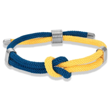 Stylish Adjustable Paracord Bracelet Men Women Ukrainian Flag Ukraine - $11.74