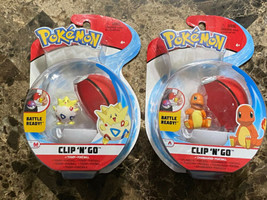 Pokémon Clip &#39;N&#39; Go Lot Of 2  Charmander And Togepi - £29.62 GBP