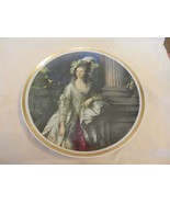 Victorian Lady by Column Porcelain Plate Vohenstrauss Johann Lettmann  - £39.50 GBP