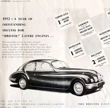 1952 Bristol Aeroplane Co 2 Litre Saloon Car Advertisement Automobilia D... - $27.36 CAD
