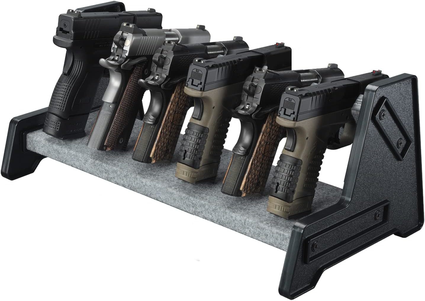 Mind And Action Pistol Rack, Handgun Holder For Safe, Cabinet, Gifts For... - $47.99