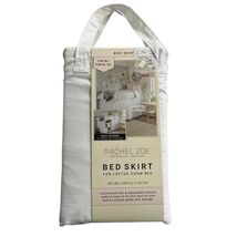 Rachel Zoe Bed Skirt White For Lofted Dorm Bed Twin XL 42&quot; Drop Adjustable - €16,45 EUR