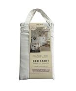 Rachel Zoe Bed Skirt White For Lofted Dorm Bed Twin XL 42&quot; Drop Adjustable - €16,48 EUR