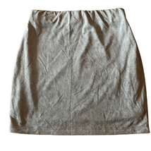 Brooklyn Karma Womens Small Vintage Gray Faux Suede Mini Skirt - $9.49