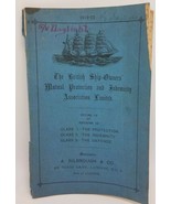 1919-20 British Ship-owners Mutual Protection &amp; Indemnity Association Ru... - £42.80 GBP