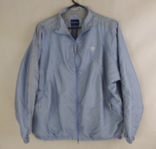 Catalina Women&#39;s Light Blue Double Zip Windbreaker Jacket Size XL 16/18 - $19.38