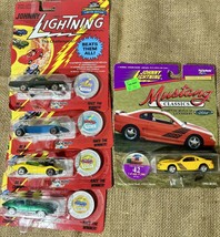 Johnny Lightning Lot Of 5 1994 Ford Mustang Boss XKE Vette Wasp El Camino - £16.21 GBP