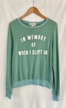 Wildfox In Memory Of When I Used To Sleep In Women S Relaxed Crewneck Sw... - $186.08 MXN