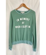 Wildfox In Memory Of When I Used To Sleep In Women S Relaxed Crewneck Sw... - $184.25 MXN