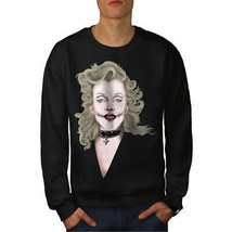 Wellcoda Woman Art Famous Mens Sweatshirt, Dark Casual Pullover Jumper - £23.72 GBP+