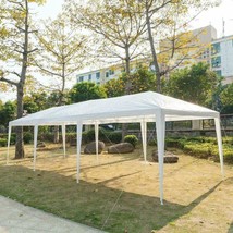 Perfect For Gardens, Patios, Beaches, And Parties, This 10 X 30&#39; White A... - $85.99