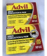 (2) Advil Sinus Congestion &amp; Pain Nasal Decongestant Coated Tablets 200 ... - $13.99