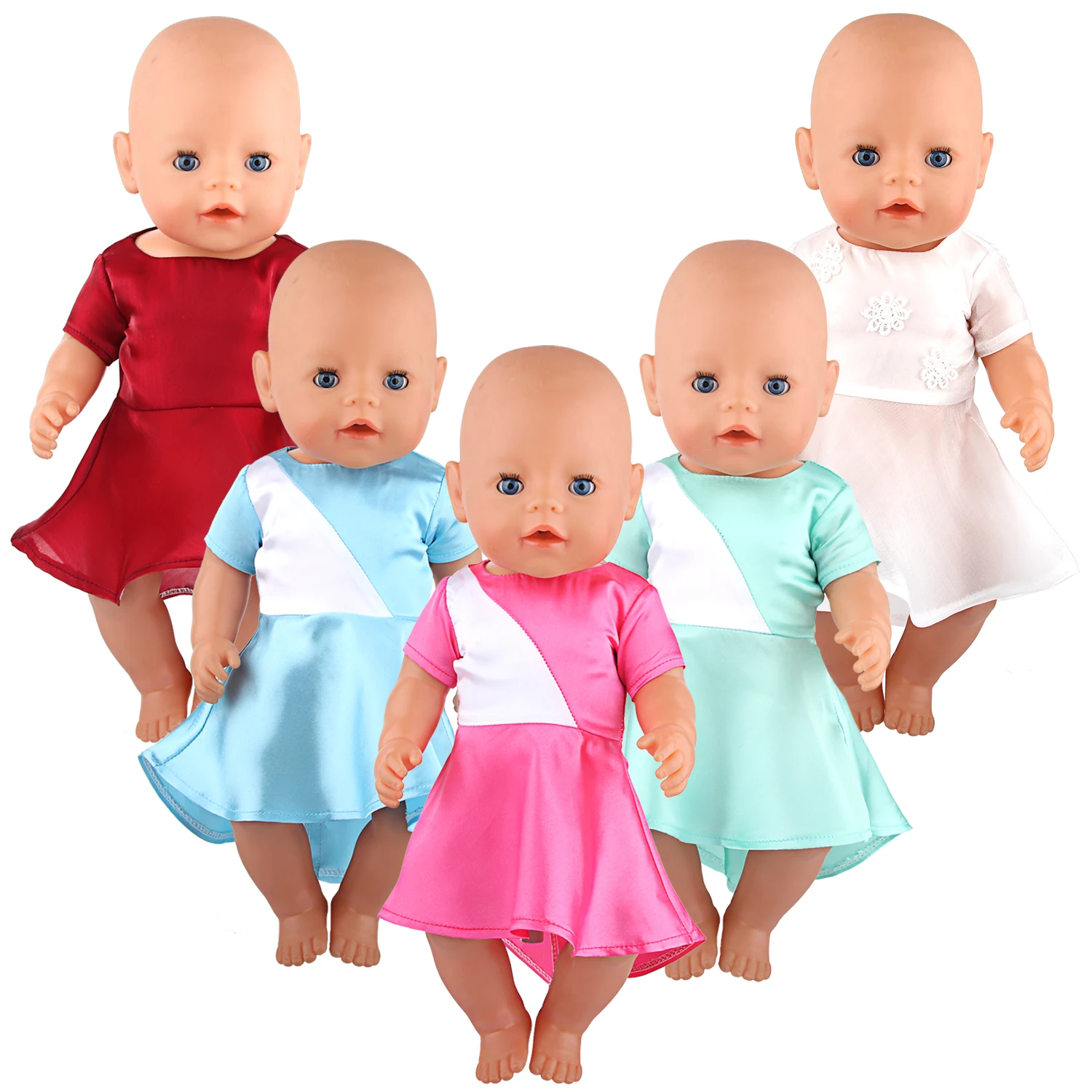 Play 43Cm Baby New Born&amp;18 Inch American Doll Clothes Dress Cute Star Unicorn Ca - £23.23 GBP
