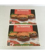 Vintage Burger King tray liners The whopper paper placemats movie photo ... - €16,92 EUR