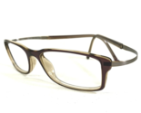 Silhouette Gafas Monturas Spx M 2822/30 6053 Marrón Gris sin Articulaciones - $111.83
