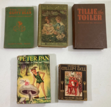 Lot 5 vintage children&#39;s books 1913-1943, Guffy Bear, Tillie Toiler, Peter Pan + - £35.92 GBP