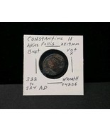 Ancient AD 322-324 Constantine II Aries Follis Bust Wreath Roman Coin - €51,35 EUR