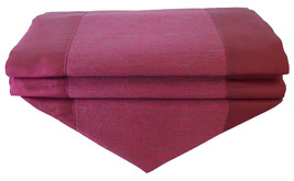 TIL223 purple uni color runner tablecloth tablerunner silk 250x30cm 99&quot;x12&quot; - $17.99