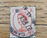 Great Britain Stamp Queen Elizabeth II 4 1/2d Used Orange/Red - £0.74 GBP