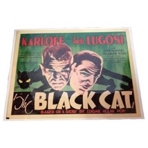 The Black Cat Edgar Allan Poe (1966) 7.5?x11&quot; Laminated Mini Movie Poste... - £7.96 GBP
