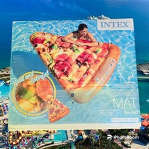 New Pizza Slice Inflatable mat Pool Float 69in X 57in Intex Adult Beach Ocean - £15.28 GBP
