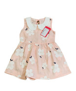 Pink Toddler Dress Sz 6-9 Mths Baby Girl Floral Sleeveless Dress Swing S... - £6.75 GBP