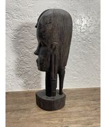 Vintage Hand Carved African Warrior Maasai Man Statute Figurine KG - $550.64 MXN