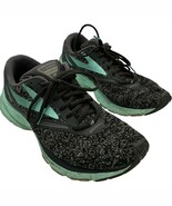 brooks women&#39;s launch 4 grey &amp; mint green running shoes size 10 B - €18,44 EUR